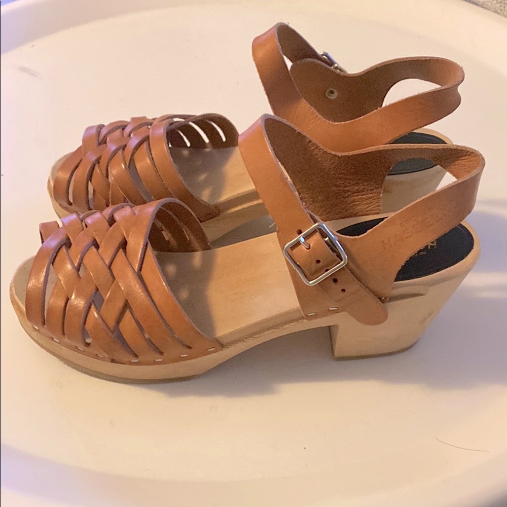 Swedish Hasbeens Braided Sandals